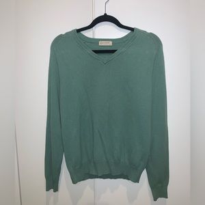 J. Crew Green Cashmere Sweater